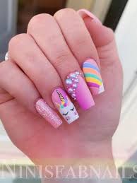 Estos diseños de uñas de unicornio no pasan de moda. Unas De Unicornio Acrilico
