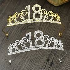 18th Birthday Crown And Sash Pin On Hair Jewelry