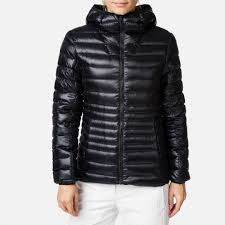 Rossignol Women S Light Down Hooded Jacket Light Jacket Women Black Rossignol