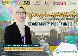478 likes · 13 talking about this · 34 were here. Ums Official On Twitter Congratulations To Ts Dr Aslina Binti Baharum From Faculty Of Computing And Informatics Ums On The Appointment As The Fellow Of Ceo Faculty Programme 2 0 Cycle 2 She