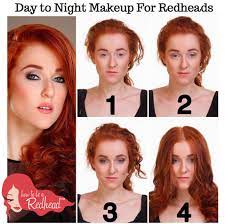 Day To Night Makeup For Redheads How To Be A Redhead Redhead Makeup Makeup Tips For Redheads Redhead Beauty