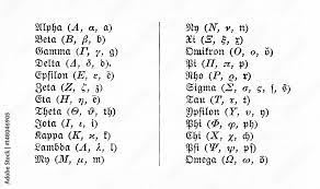 Ω, ω, omega, ô, grow . Greek Alphabet And Gothic Script From Meyers Lexikon 1895 7 975 Stock Illustration Adobe Stock