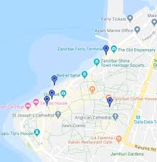 » time zone, » political map, » natural map, » zanzibar on night map & » google map. Zanzibar Google My Maps
