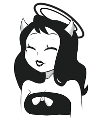 I Ve Had This Problem Three Times I Can T Credit Anyone If They Don T Sign Drawings Alice Angel Bendy And The Ink Machine Logotipo de twitter, línea de arte monocromática, twitter., ángulo, blanco, cara png. pinterest