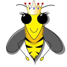 Выживание колонии медоносных пчел в улье полностью зависит от пчелиной матки. Besplatnaya Vektornaya Grafika Koroleva Pchel