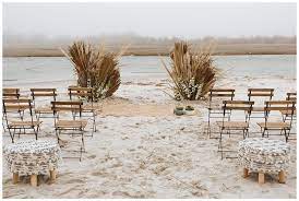 Intimate Outdoor Pop Up Wedding In Brigantine Nj Wedding Beach Ceremony Boho Beach Wedding Beach Ceremony