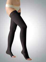 Medical Thigh High Compression Stockings Open Toe For Women With Silicone Band Graduat Compression Stockings Compression Stockings Medical Compression Garment