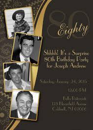 Gold 80th birthday invitation for men or women! Pin On Party Ideas