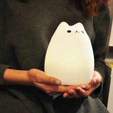 Color Changing Cat Night Light Cartoon Cat Cat Colors Night Light