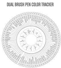 Tombow Dual Brush Pen Color Tracker Tombow Dual Brush Pen Brush Pen Tombow Dual Brush