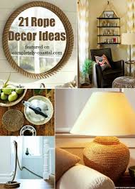 A neat craft room in black and white. 23 Nautical Rope Decor Craft Ideas Coastal Decor Ideas Interior Design Diy Shopping
