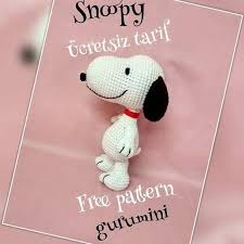 Snoppy Amigurumi Ucretiz Tarif Elisi Deryasi Elisi Deryasi Amigurumi Snoopy Orgu