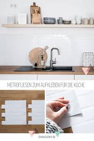 Kuchenruckwand Aus Fliesenaufklebern Metro Fliesen Fur Den Scandi Look Fliesenaufkleber Kuche Aufkleber Und Skandinavische Kuche