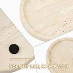 Amazon.com: Koville Italian Travertine Tray, 12"x6" Vanity ...