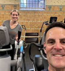 Look who I found at the gym Kelly Byrne. New Year Resolutions in full  swing! Logan Westrope is