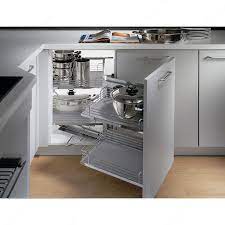 Magic Corner Set With Grey Arena Baskets Webkit1008356 Richelieu Hardware Corner Storage Cabinet Corner Cabinet Storage System