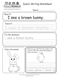 Our content is intended to be used for general information purposes only. Easter Writing Worksheet For Kindergarten