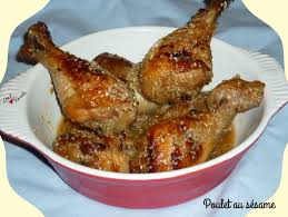 Poulet Au Sesame Chez Vanda Poulet Sesame Poulet Recette Pilon De Poulet