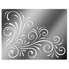 Black And White Wall Stencil Designs Embossing Stencil Corner Swirls Flower Stencil Patterns Stencils Printables Flower Stencil