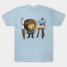 sponge bob ross spongebob squarepants classic t shirt bob ross t shirt bob ross t shirt