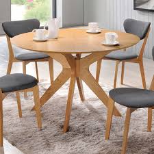Our retro chairs will live up to expectations and are built to withstand heavy restaurant use. Aeon Furniture Brockton Round Dining Table In Natural Oak Midcentury Dining Room New York By Homeclick Houzz