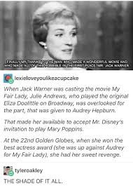 You do it so awfully well. Tumblr Quotes Celebrities Julie Andrews Audrey Hepburn Celebrities Jack Warner Funny Dogtrainingobedienceschool Com
