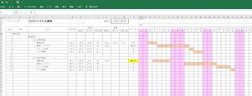 進捗管理表のExcelフォーマット 無料ダウンロード｜詳細スケジュール - プロマネ研究室