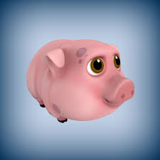 3d Model Cartoon Pig Toon Pig Cartoon Cartoon 3d Model