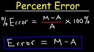 Y = a + b x + c x 2. Percent Error Made Easy Youtube