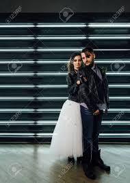 So if you start to feel your. Wedding In The Style Of Rock Rocker Or Biker Wedding Guys With Stylish Leather Jackets Its A Rocknroll Baby Sweet Couple In A Photo Studio Steep Shooting With Mirrors And Lamps Stock