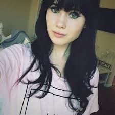 Black Hair Bangs Again Black Hair Bangs Black Hair Green Eyes Black Hair Green Eyes Girl