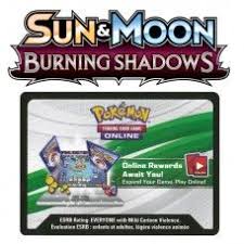 Online Booster Codes For Burningshadows Set Of The Ptcgo Available Https Www Titanca Pokemon Online Pokemon Trading Card Game