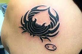 Crab tattoo design on the shoulder which is the symbol of cancer tattoos which is looking awesome on back. Zodiac Signs Tattoos Archives Tattoos Ideas