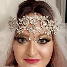 Buy LISALI Sparkly Silver Gold Rhinestone Flapper Gatsby Headband, Wedding  Crystal Headband Headpiece, Bridal Headpiece, 1920s Flapper Headband Online  in India