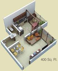 Including all materials regular fittings not branded. 400 Sq Ft 1 Bhk Floor Plan Image Siddhitech Homes Siddhi City Available For Sale Proptiger Com