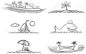 Download as many stock vectors as you need and edit your designs in crello editor. Black And White Summer Beach Design Elements Royalty Free Cliparts Vectors And Stock Illustration Image 27362664
