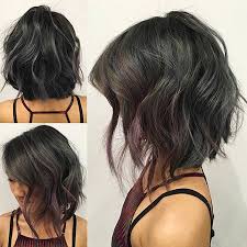 Short blunt bob with bangs. 25 Short Haircuts For Thick Wavy Hair