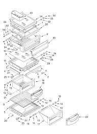 side by side refrigerator parts
