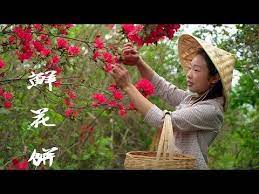 chinese guizhou cuisine cakes made with azalea azalea flower cakes youtube flower cake how to make cake chinese flowers