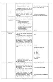 5 C Recall D Presentation Of The Lesson E Presentation Of Objectives Attention To It While It Is Being Played Degrees Of Comparison How To Plan Lesson