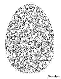 If easter isn't an excuse to eat pink frosted cake for breakfast, i don't know what is. Easter Egg Coloring Pages Skip To My Lou