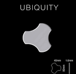 Mosaico metallo solido Acciaio inossidabile specchiato grigio spesso 1,6 mm  ALLOY Ubiquity-S-S-M disegnato da Karim Rashid