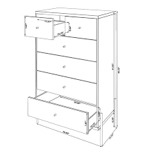 Six deep drawers provide plenty of storage room, and the modern and simple styling make this dresser a piece that looks good in a bedroom or a with its clean lines and quality construction, this dresser will be loved by parent and kid alike. Manhattan Comfort Joy Tall Dresser With 6 Drawers 30 71 In X 48 43 In Off White Oak 350554 Rona