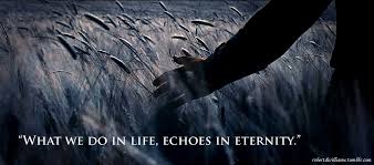 Gladiator What We Do In Life Echoes In Eternity Tattoo What We Do In Life Echoes In Eternity Maximus Decimus Meridius Gladiator Elysium Illustrations And Posters Film Logo