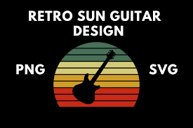 Download Retro Sun Guitar Design Vector Graphic By Stylex Designs Creative Fabrica
