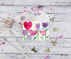 These are all easy painting ideas that are sure to. 3 Easy To Make Watercolor Valentines Cards Fox Hazel
