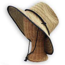 The Straw Construction Of This Lifeguard Styled Hat Makes It A Classic Poolside Seaside Or In The Garden T Mens Summer Hats Mens Sun Hats Large Brim Sun Hat