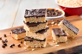 If you are a peanut butter/chocolate fanatic like me, then you will love this. Peanut Butter Chocolate Rice Krispie Treats Rachael Ray