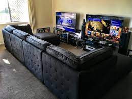 His Hers Gaming Setup Game Room Chairs Small Game Rooms Game Room Furniture
