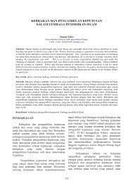 Maybe you would like to learn more about one of these? Pdf Kebijakan Dan Pengambilan Keputusan Dalam Lembaga Pendidikan Islam